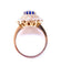 Bague 55 Bague pompadour saphir de Ceylan et diamants en or 18K 58 Facettes 2-RANG.S