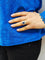 Bague 55 Bague pompadour saphir de Ceylan et diamants en or 18K 58 Facettes 2-RANG.S