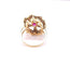 Bague 53 Bague fleur rubellite et diamants 58 Facettes Fleur/R
