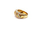 Bague 52 Bague pavée de diamants en or jaune 18K 58 Facettes Bag.Godr.Dt