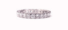 Bague 56 Alliance tour complet en or blanc 18K avec 24 diamants 58 Facettes ALL.B.FA18