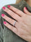 Bague 56 Alliance tour complet en or blanc 18K avec 24 diamants 58 Facettes ALL.B.FA18