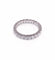 Bague 56 Alliance tour complet en or blanc 18K avec 24 diamants 58 Facettes ALL.B.FA18