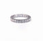 Bague 56 Alliance tour complet en or blanc 18K avec 24 diamants 58 Facettes ALL.B.FA18