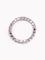 Bague 56 Alliance tour complet en or blanc 18K avec 24 diamants 58 Facettes ALL.B.FA18