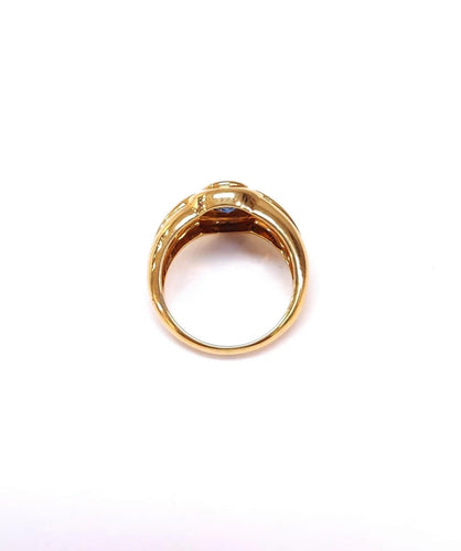 Bague 55 Bague jonc saphir 1,42 ct 58 Facettes BAG.GG26.SAP.JON