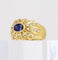 Bague 52 Bague jonc en or 18K avec saphir et diamants 58 Facettes Bag.Soleil