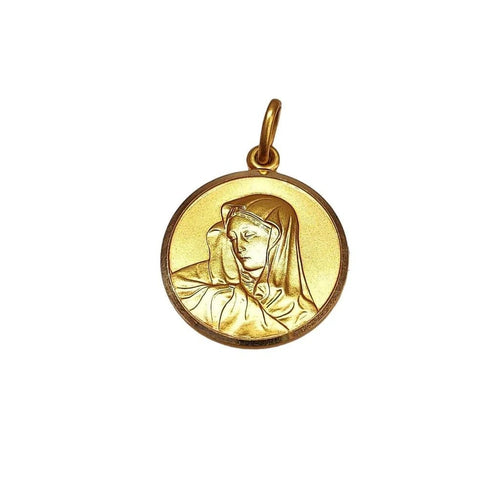 Pendentif Médaille Vierge - Pendentif en or jaune 18K 58 Facettes Med.Vierge.1034