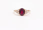 Bague 55 Bague rubis et diamants en or jaune 18K 58 Facettes Bag.Ov.6Dt.FA35R