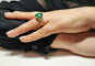 Bague 54 Bague émeraude et diamants en or 18K 58 Facettes BAG.EMER.XL