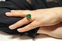 Bague 54 Bague émeraude et diamants en or 18K 58 Facettes BAG.EMER.XL
