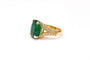 Bague 54 Bague émeraude et diamants en or 18K 58 Facettes BAG.EMER.XL