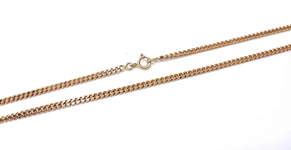 Collier Chaîne gourmette en or jaune 18K 58 Facettes CH.COU.303.1