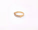 Bague 53.5 Demi-alliance - Bague en or jaune 18K et diamants 58 Facettes All.Demi.FA.19-J