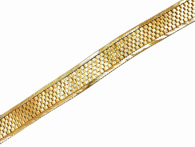Bracelet Bracelet ruban plat en or jaune 18 carats 58 Facettes BRAC.OYST.1247