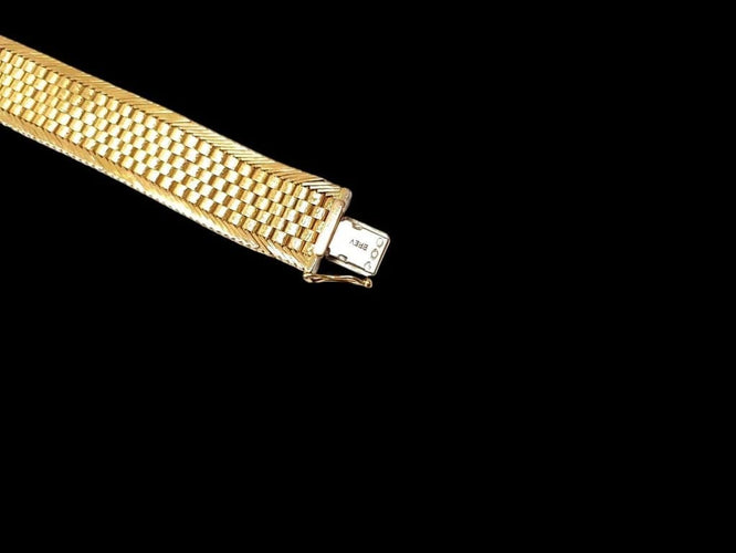 Bracelet Bracelet ruban plat en or jaune 18 carats 58 Facettes BRAC.OYST.1247