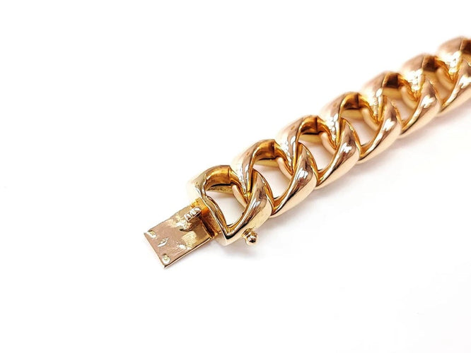 Bracelet Bracelet à maillons carrés en or jaune 18K 58 Facettes Brac.Carré.1413