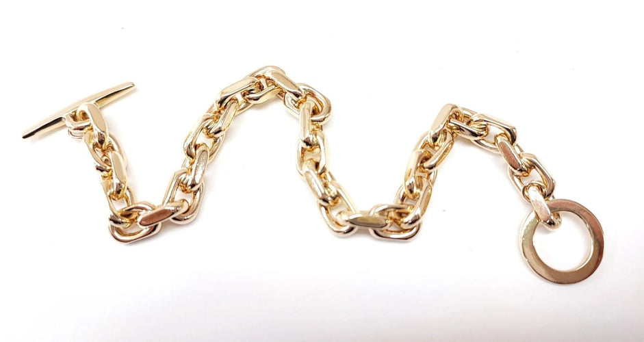 Bracelet Bracelet maille forçat massive en or jaune 14K 58 Facettes Brac.14K-1246