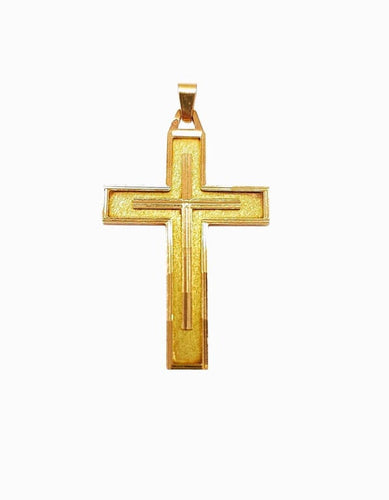 Pendentif Croix - Pendentif en or jaune 18K (750‰) 58 Facettes CROIX-1414