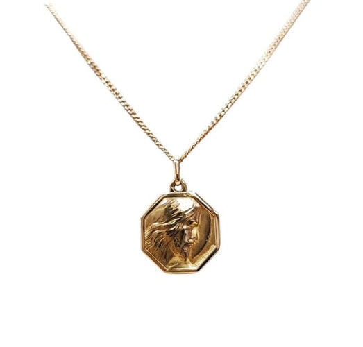 Pendentif Paul Brandt - Médaille octogonale Christ en or jaune 18K 58 Facettes Med.Christ-1093