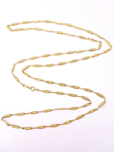 Collier Collier sautoir filigrané en or jaune 18K 155 cm 58 Facettes Coll.Filgra.1663