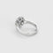 Bague 47 Bague marguerite en or gris 18k, saphir ovale et diamants 58 Facettes DADB-05