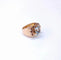 Bague 55 Bague Tank en or rose 18K sertie d’une aigue-marine 58 Facettes BagTank.A.M-1725