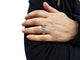 Bague 55 Cartier Collection C - Bague ouverte en or blanc et diamants 58 Facettes DV-Cartier-49