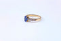 Bague 54 Bague saphir et diamants en or jaune 18K 58 Facettes Bag.S.cx-FA-.55
