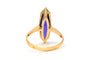 Bague 52 Bague contemporaine sertie d’une améthyste en or jaune 18 carats 58 Facettes 23165