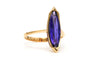 Bague 52 Bague contemporaine sertie d’une améthyste en or jaune 18 carats 58 Facettes 23165