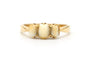 Bague 53 Bague Art déco en or jaune 18 carats sertie de dents 58 Facettes 23298