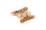 Bague 58 Bague Art nouveau en or jaune 18 carats et perles 58 Facettes 23297