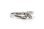 Bague 51 Bague contemporaine en or blanc et diamants 58 Facettes 23339