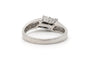 Bague 55 Bague contemporaine en or blanc 18 carats avec saphirs et diamants 58 Facettes 23335