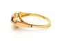 Bague 54 Art déco - Bague en or jaune et blanc 18 carats et diamant 58 Facettes B801
