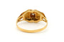 Bague 54 Art déco - Bague en or jaune et blanc 18 carats et diamant 58 Facettes B801