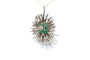 Pendentif Pendentif années 50 serti d’émeraudes et diamants en or blanc 18 carats 58 Facettes 23329