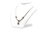 Collier Collier années 1970 en or blanc 18 carats avec saphirs et diamants 58 Facettes 23301