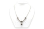 Collier Collier années 1970 en or blanc 18 carats avec saphirs et diamants 58 Facettes 23301