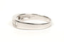 Bague 56 Alliance demi-américaine - Bague en or blanc 18 carats et diamants 58 Facettes 19361