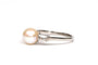 Bague 53 Bague Art déco en or blanc, perle et diamants 58 Facettes 21745