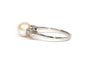 Bague 53 Bague Art déco en or blanc, perle et diamants 58 Facettes 21745