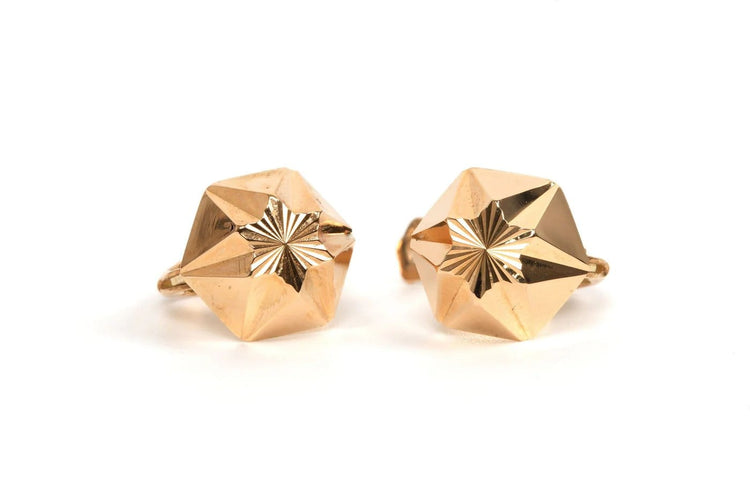 Boucles d'oreilles Boucles d’oreilles Art déco en or jaune 18 carats 58 Facettes 21800