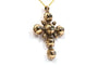 Pendentif Pendentif croix Napoléon III en or jaune 18 carats et diamants 58 Facettes B474