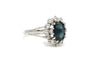 Bague 53 Bague années 70 en or blanc 18 carats, saphir et diamants 58 Facettes 21734