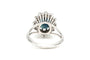 Bague 53 Bague années 70 en or blanc 18 carats, saphir et diamants 58 Facettes 21734