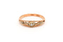 Bague 57 Bague en or rose et or blanc 14 carats sertie de diamants 58 Facettes 17572