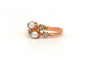Bague 55 Bague Art nouveau en or jaune et or blanc 18 carats, perles et diamants 58 Facettes 21105