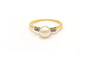Bague 54 Bague Art déco en or jaune 18 carats, perle et diamants 58 Facettes 22905